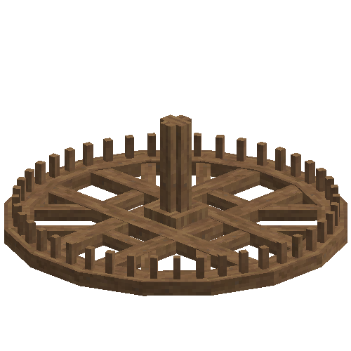 Large wooden gear