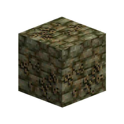 Lichen covered cobblestone (Peridotite)