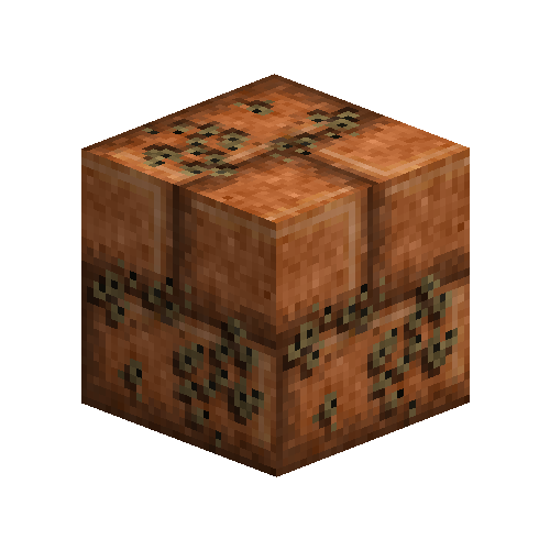 Lichen covered ashlar blocks (Bauxite)