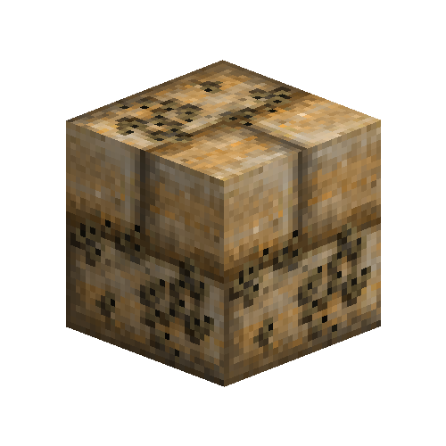 Lichen covered ashlar blocks (Sandstone)