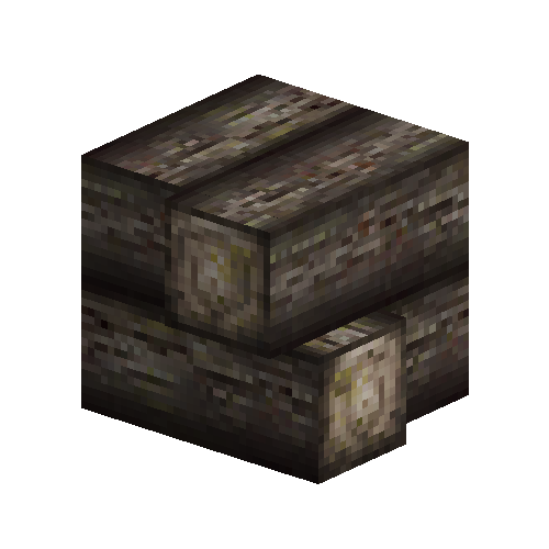Aged quarter logs corner
