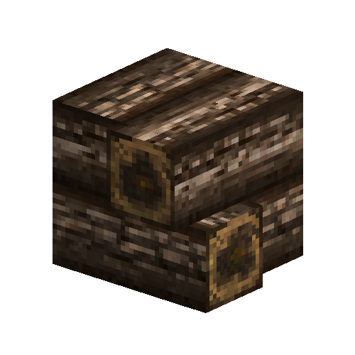 Ebony quarter logs corner