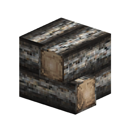 Larch quarter logs corner