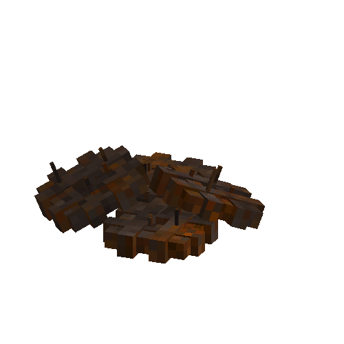Loose rusty gears (4 pieces)