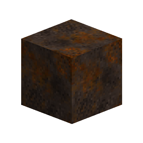 Rusty iron block