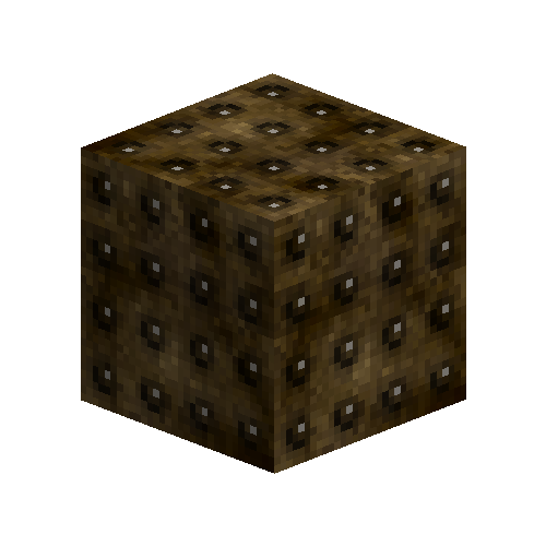 Corroded brass block (riveted)