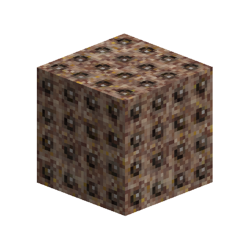 Corroded meteoric iron block (riveted)