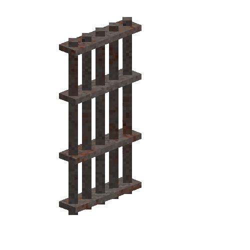 Barred iron door