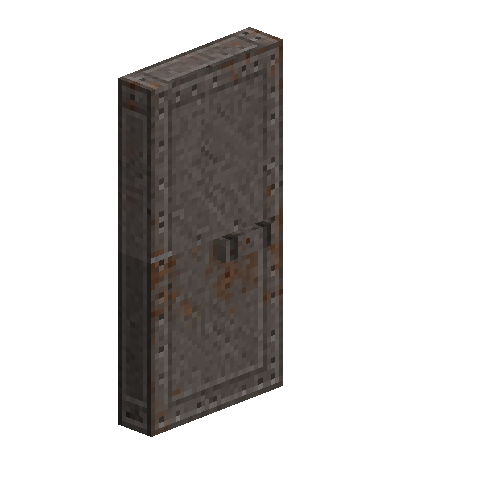 Solid iron door