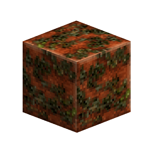 Mossy polished rock (Bauxite)