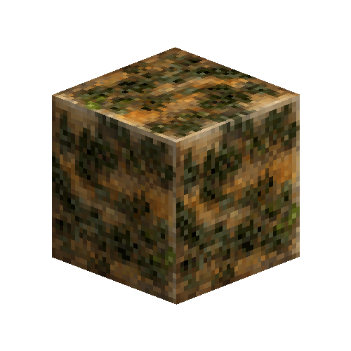 Mossy polished rock (Sandstone)