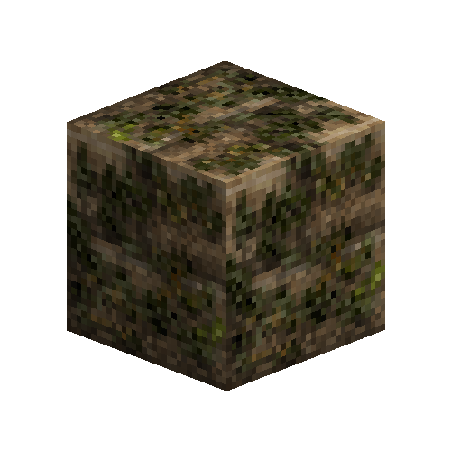 Mossy ashlar blocks (Claystone)