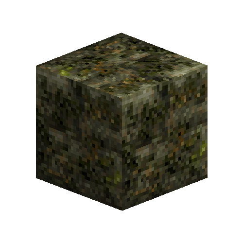 Mossy ashlar blocks (Peridotite)