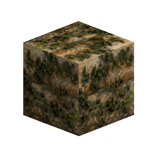 Mossy ashlar blocks (Sandstone)