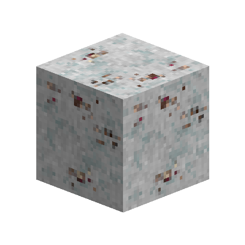 Corundum in white marble