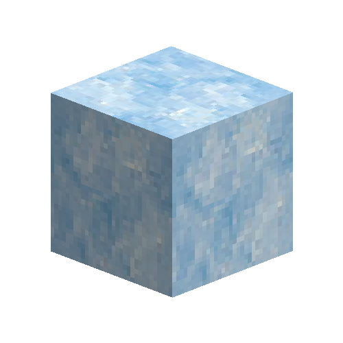 Packed glacier ice