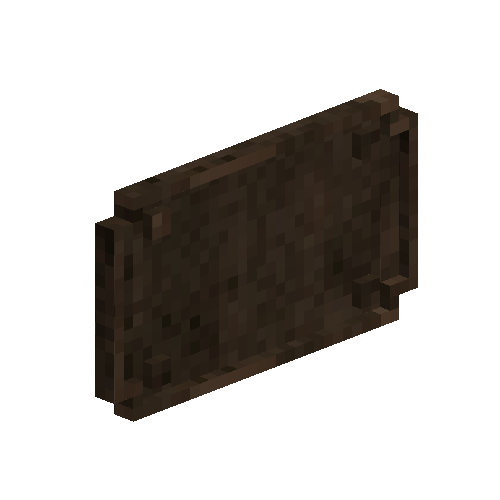 Black bronze plaque