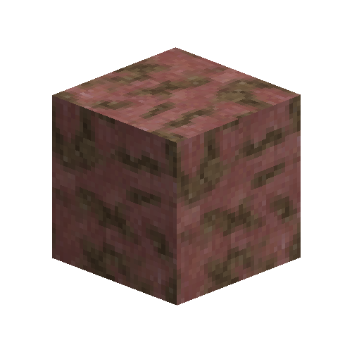 Red clay in soil