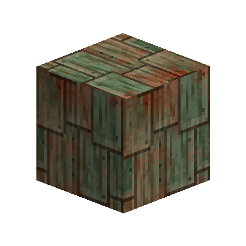 Copper shingle block