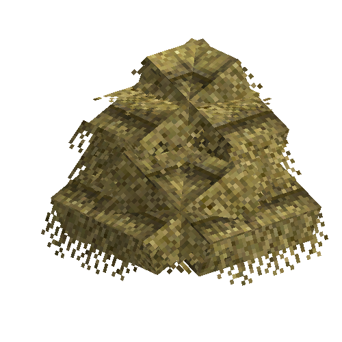 Thatch roof corner (outer)