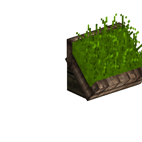 slantedroofingridgehalfleft-sod-south-free