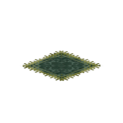 Small turquoise carpet with gold detailing