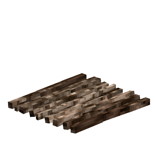 Layer of sticks