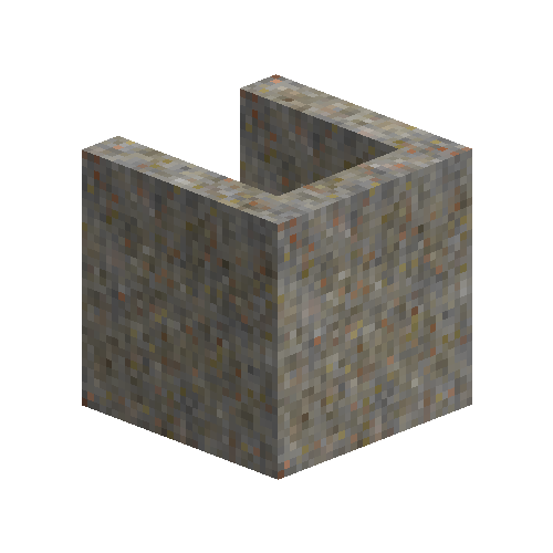 Granite stone coffin section