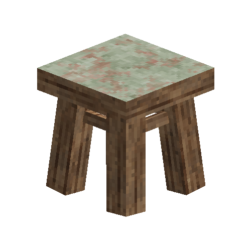 Green marble-topped table