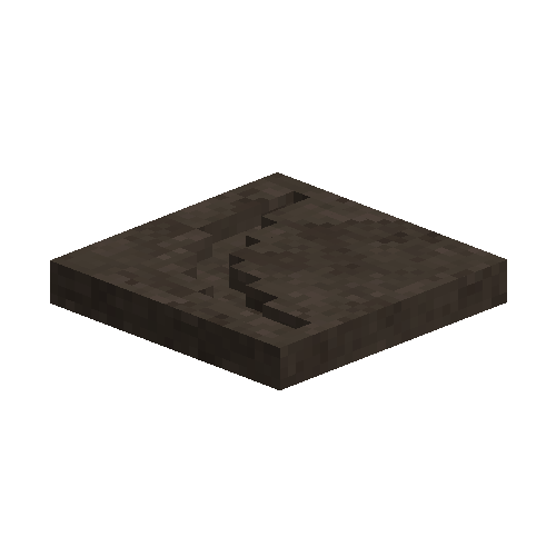 Dark brown ceramic pickaxe mold