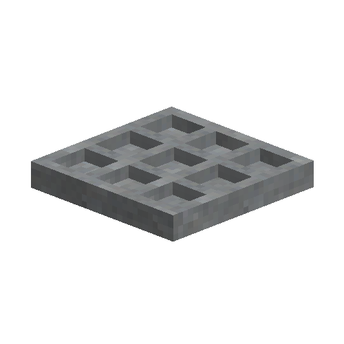 Raw blue clay lamellae mold