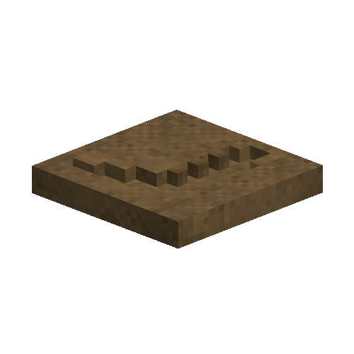 Brown ceramic falx blade mold