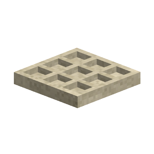 Cream ceramic lamellae mold