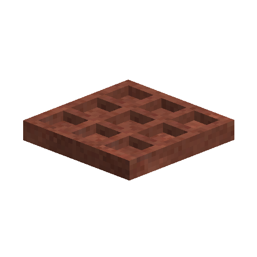 Red ceramic lamellae mold