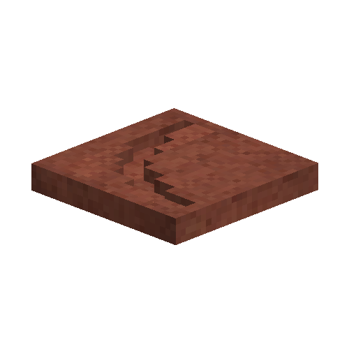 Red ceramic pickaxe mold