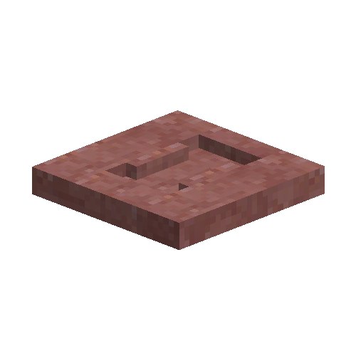 Raw red clay hammer mold