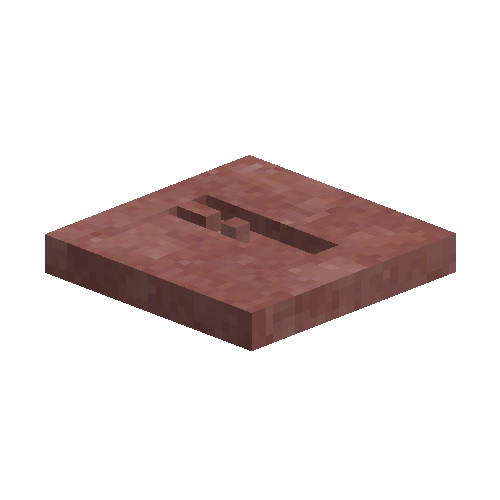 Raw red clay hoe mold
