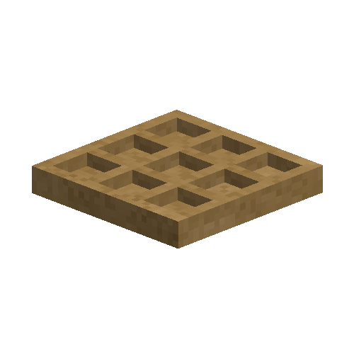 Tan ceramic lamellae mold