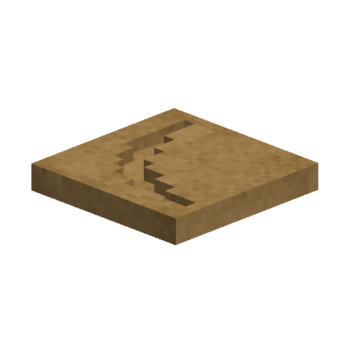 Tan ceramic pickaxe mold