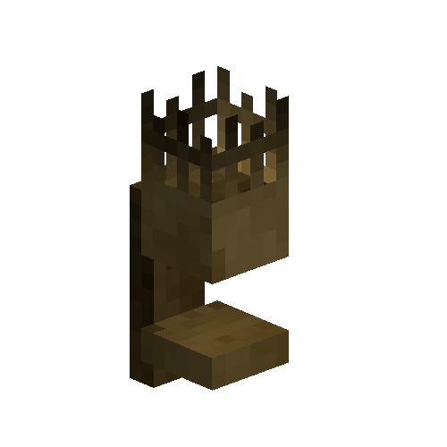 Empty Brass Torch holder