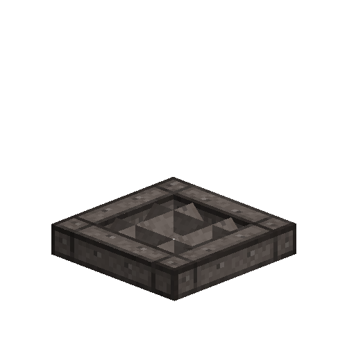 Iron grated trapdoor