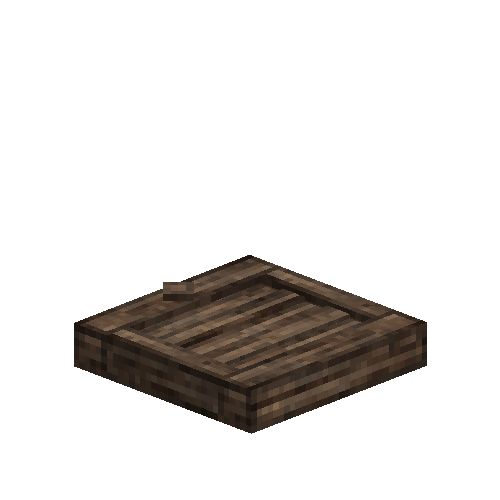 Aged wood solid trapdoor