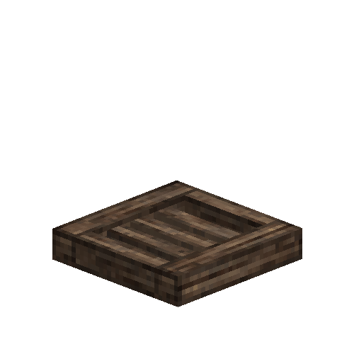 Aged wood grated trapdoor
