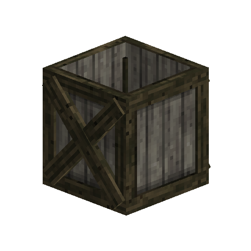 Wooden crate (Opened)