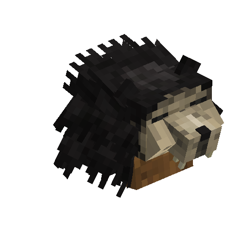 Black bear hide helmet