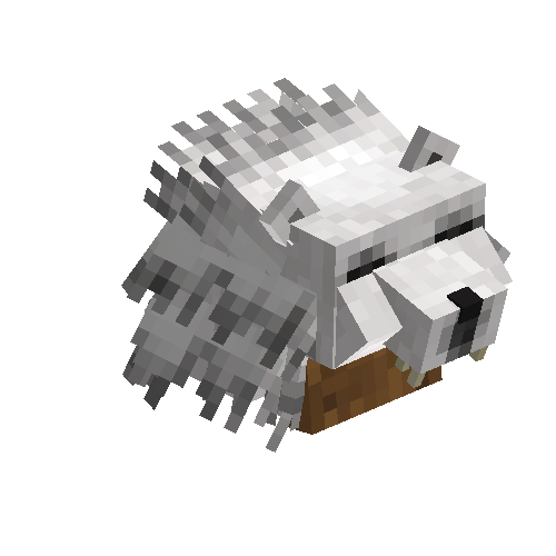 Polar bear hide helmet