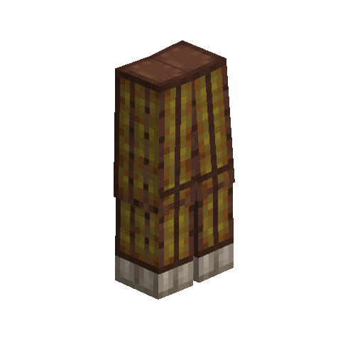 Brigandine leg armor (Bismuth bronze)