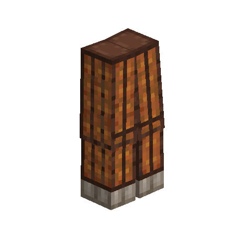 Brigandine leg armor (Copper)