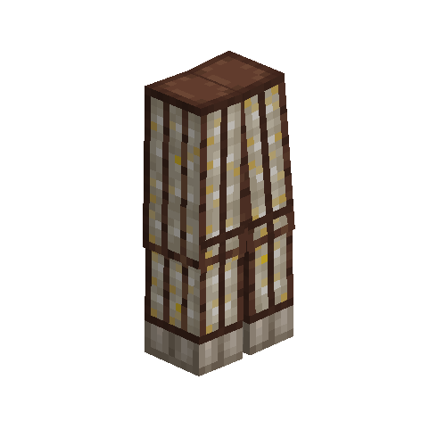 Brigandine leg armor (Meteoric iron)