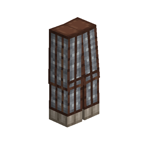 Brigandine leg armor (Steel)